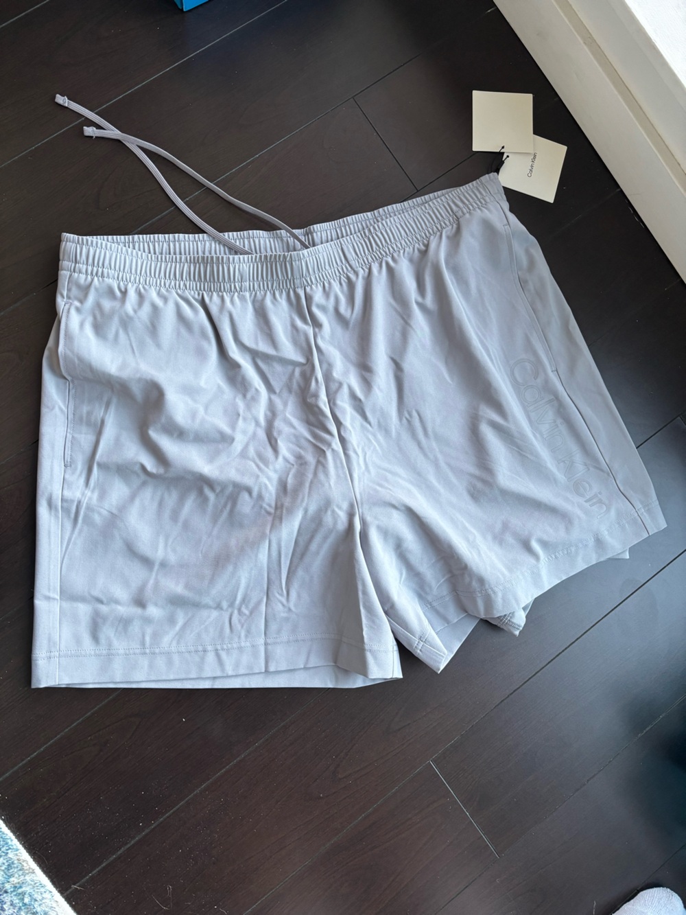 NEW Calvin Klein Grey Athletic Drawstring Shorts